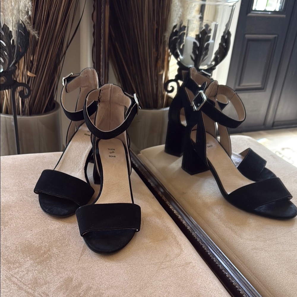 Shoe the Bear Elegant Black Women's Block Heel Sandals